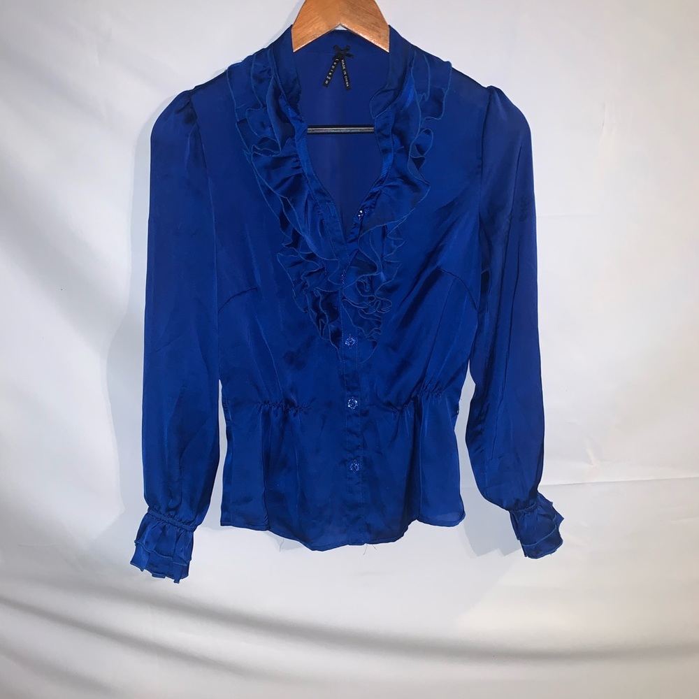 Silky Ruffle Blouse